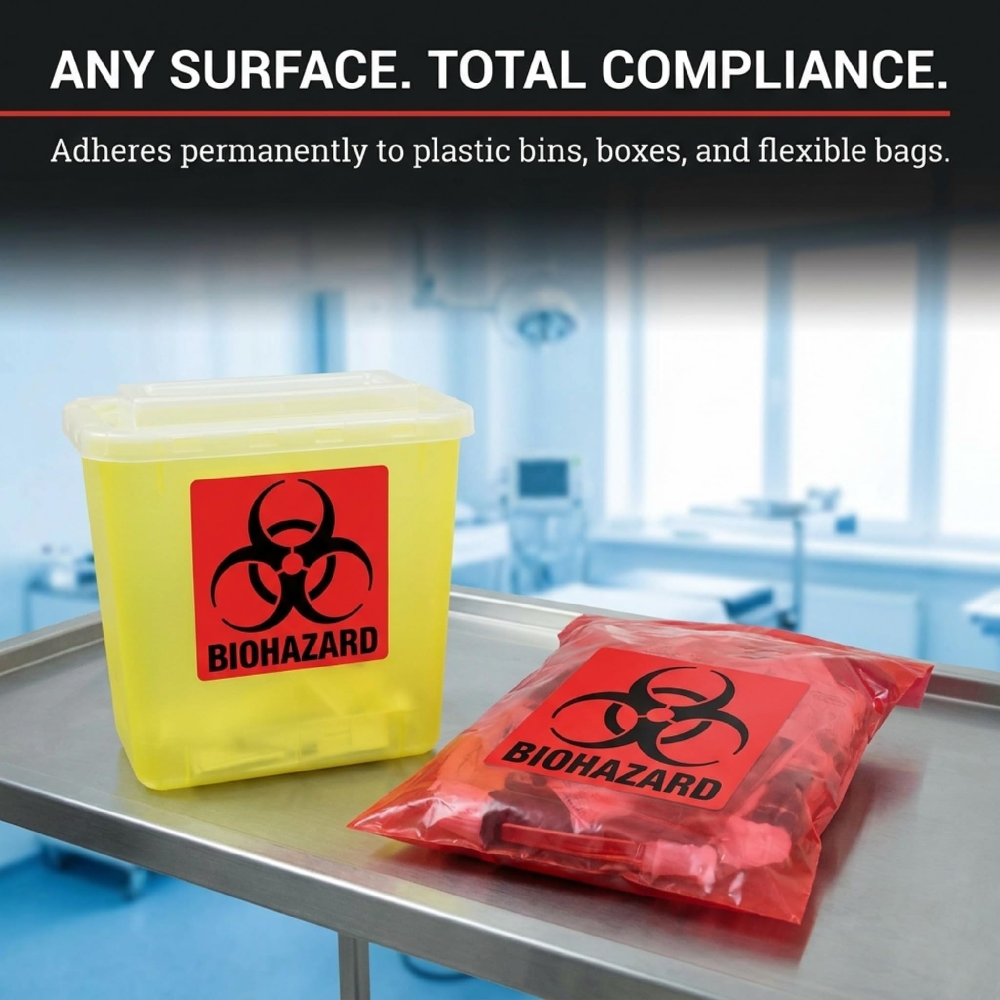 BIOHAZARD DAMNATION グッズいろいろセット Performore - 4 x 4 Biohazard Stickers, Roll of 250 Warning Labels